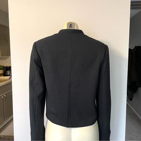 A New Day NWT Jacket Coat Black w/Embroidered Roses Sz. 4 - Picture 10 of 11